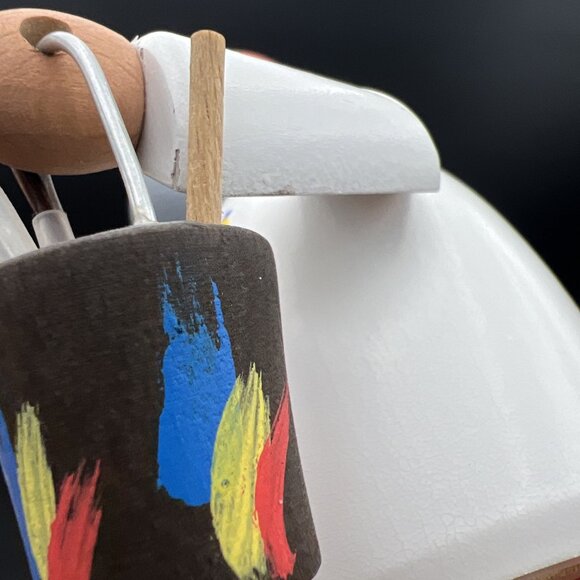 Erzgebirge Smoker Painter Maler Ladder 7" Karl Werner Germany Vintage Handmade - Picture 8 of 13